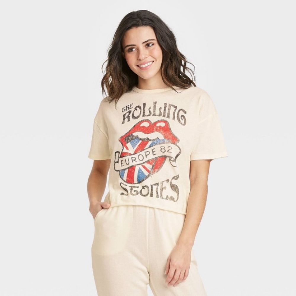 🇬🇧 Rolling Stones UK crop tee